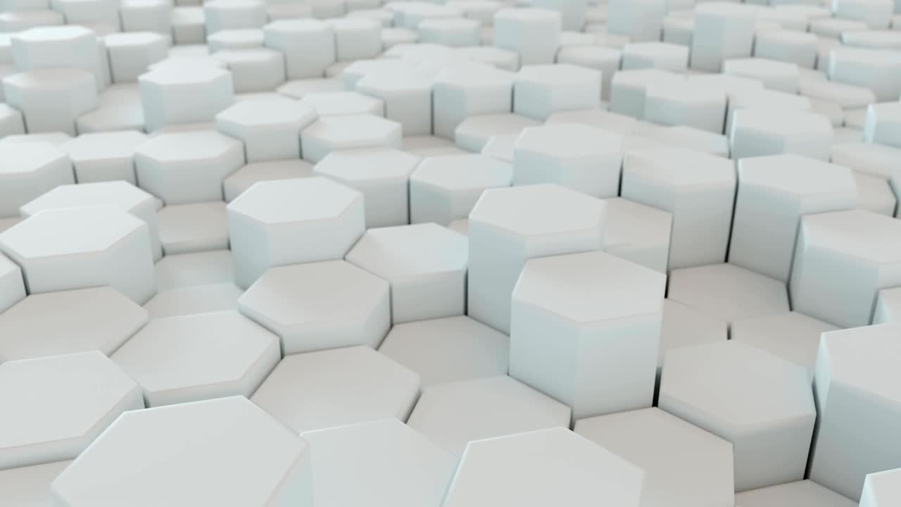 4k абстрактная технология пчелиной сетки. 3d-анимация.