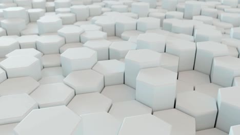 4k abstract tech grilla de panal de miel. animación en 3d.