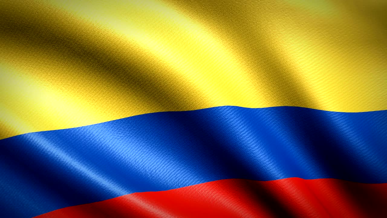 コロンビアの国旗 - 4k高清アニメーション