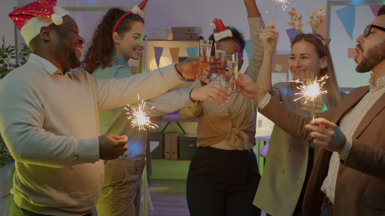 fiesta de navidad en la oficina