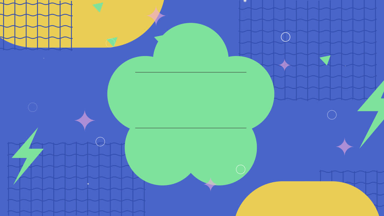 평평한 디자인의 모션 그래픽 대담한 그래픽 템플릿