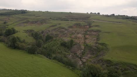vista aérea de interminables pastos exuberantes y tierras de cultivo de méxico