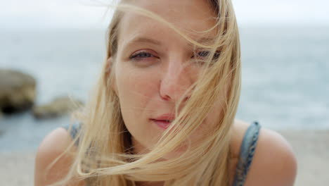 woman at the beach