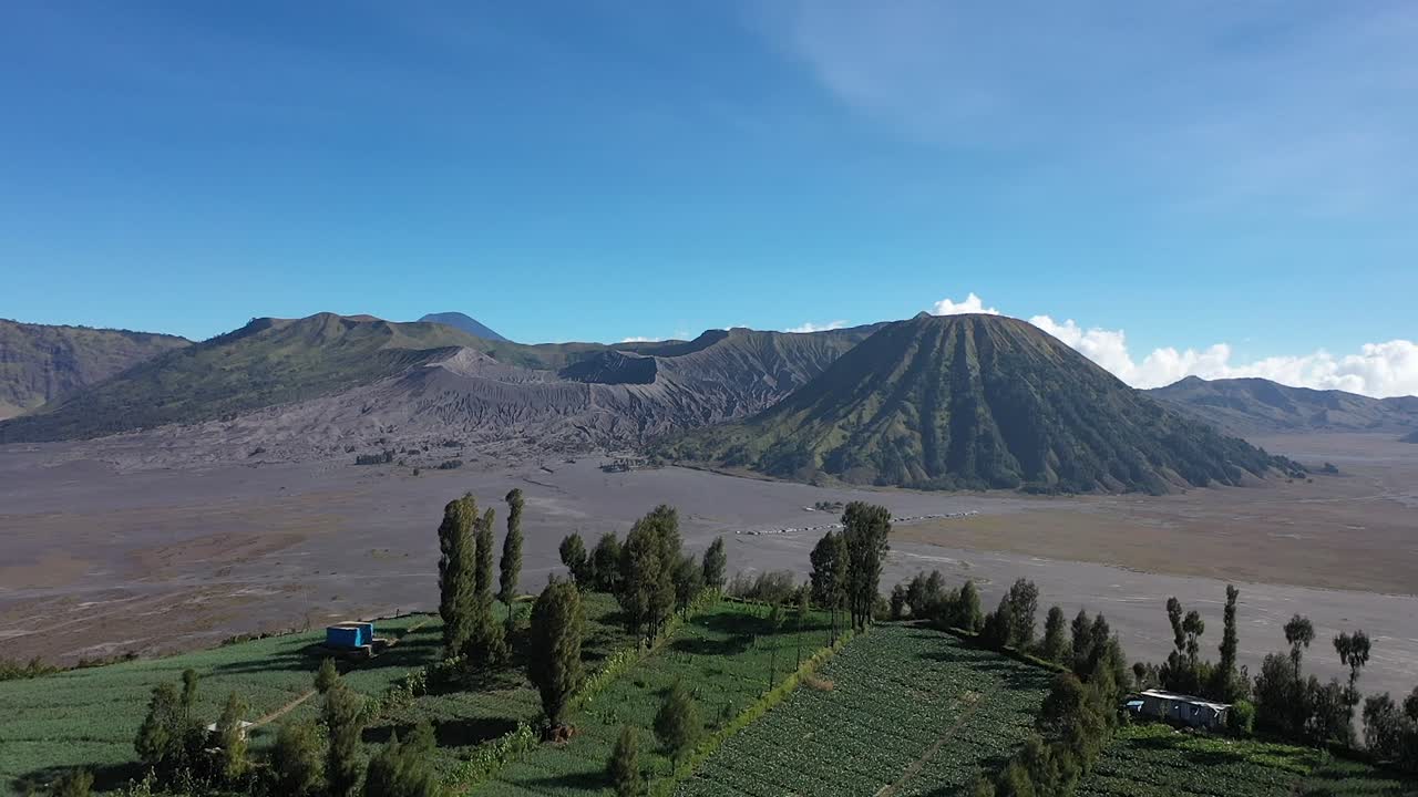 hermosa vista bromo indonesia con sesión de viaje