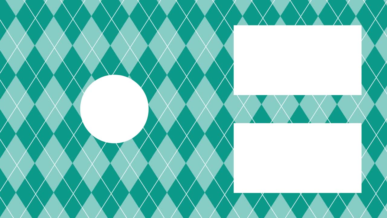 argyle 패턴 엔드 카드 엔딩 스크린 모션 그래픽