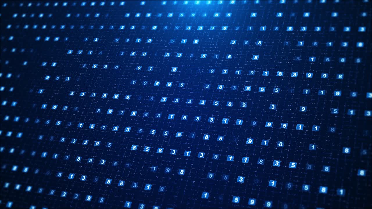 Digital technology computer background science cyber security data code business binary data