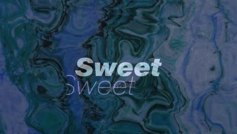 Animation-of-text-sweet-on-colourful-background