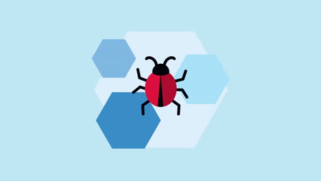 animación de guardia de tecnología de seguridad cibernética