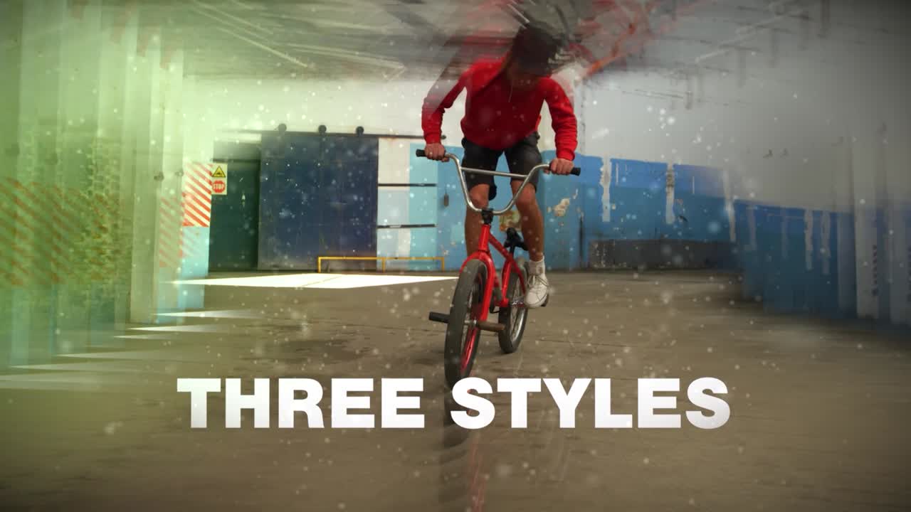 BMX bike performing tricks