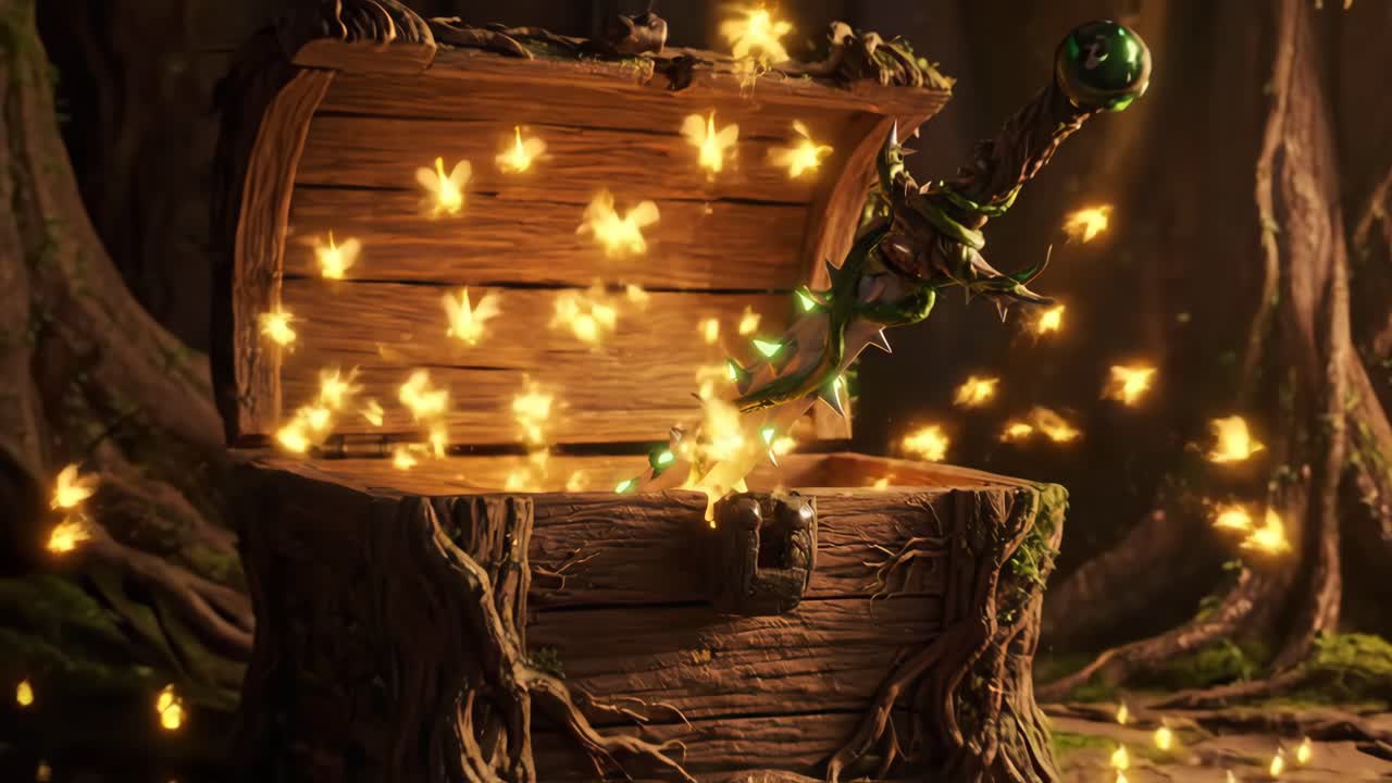 Magical Treasure Chest with Sword