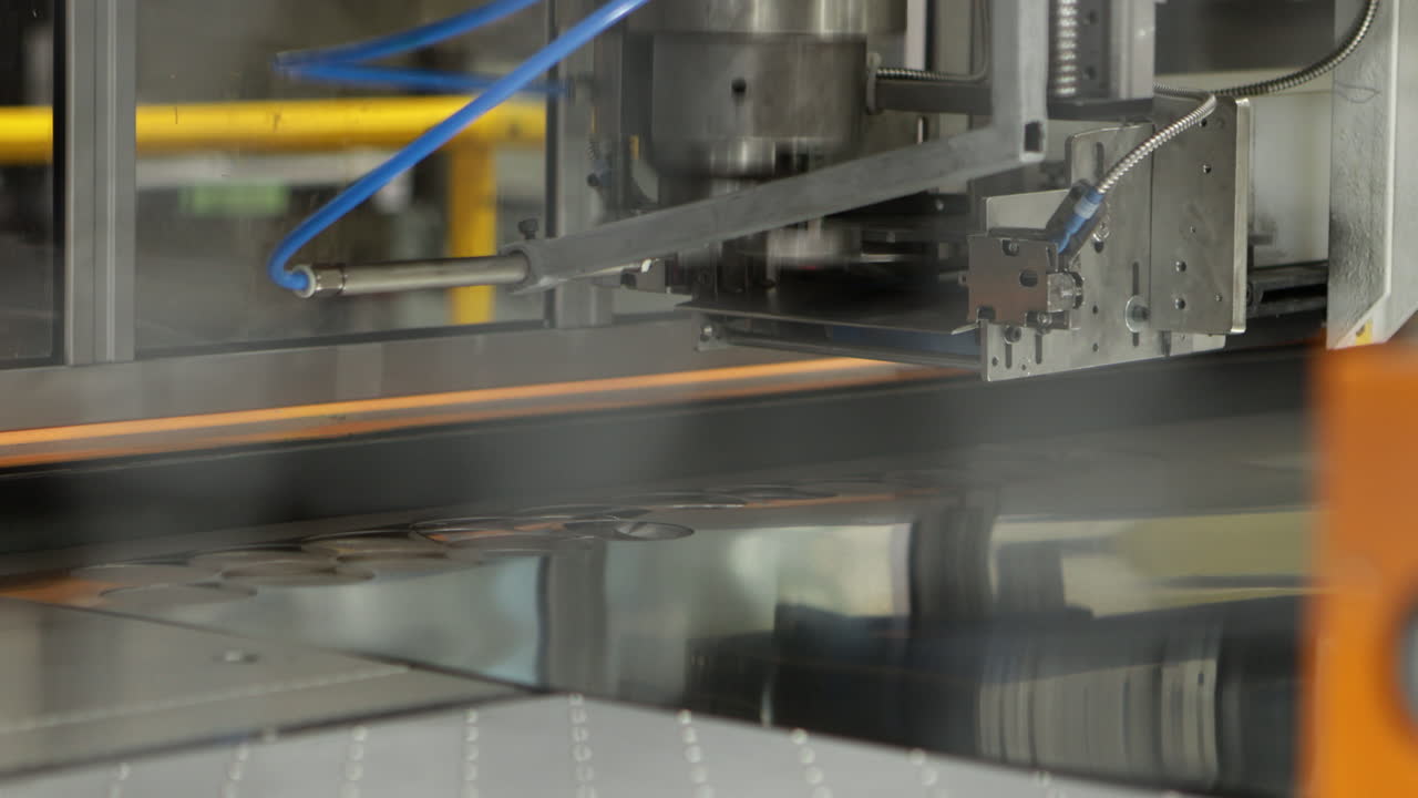 Industrial Power Press punching Parts During Manufacturing Production