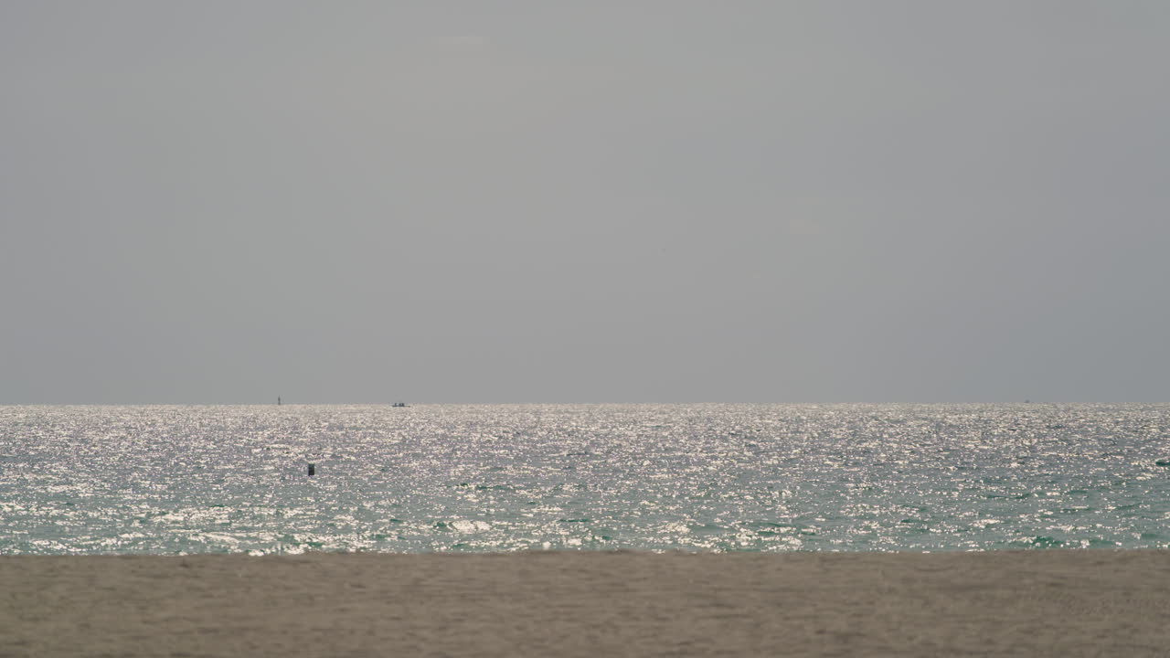 Ocean view on south beach in Miami, Florida.