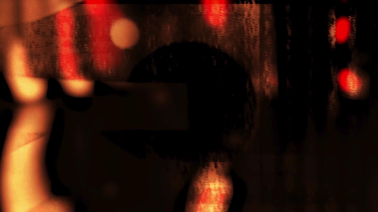 Abstract Motion Graphics with Red Light Streaks on Black Background