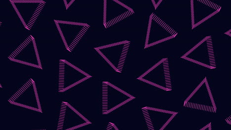 Futuristic-triangles-pattern-with-rainbow-neon-lines