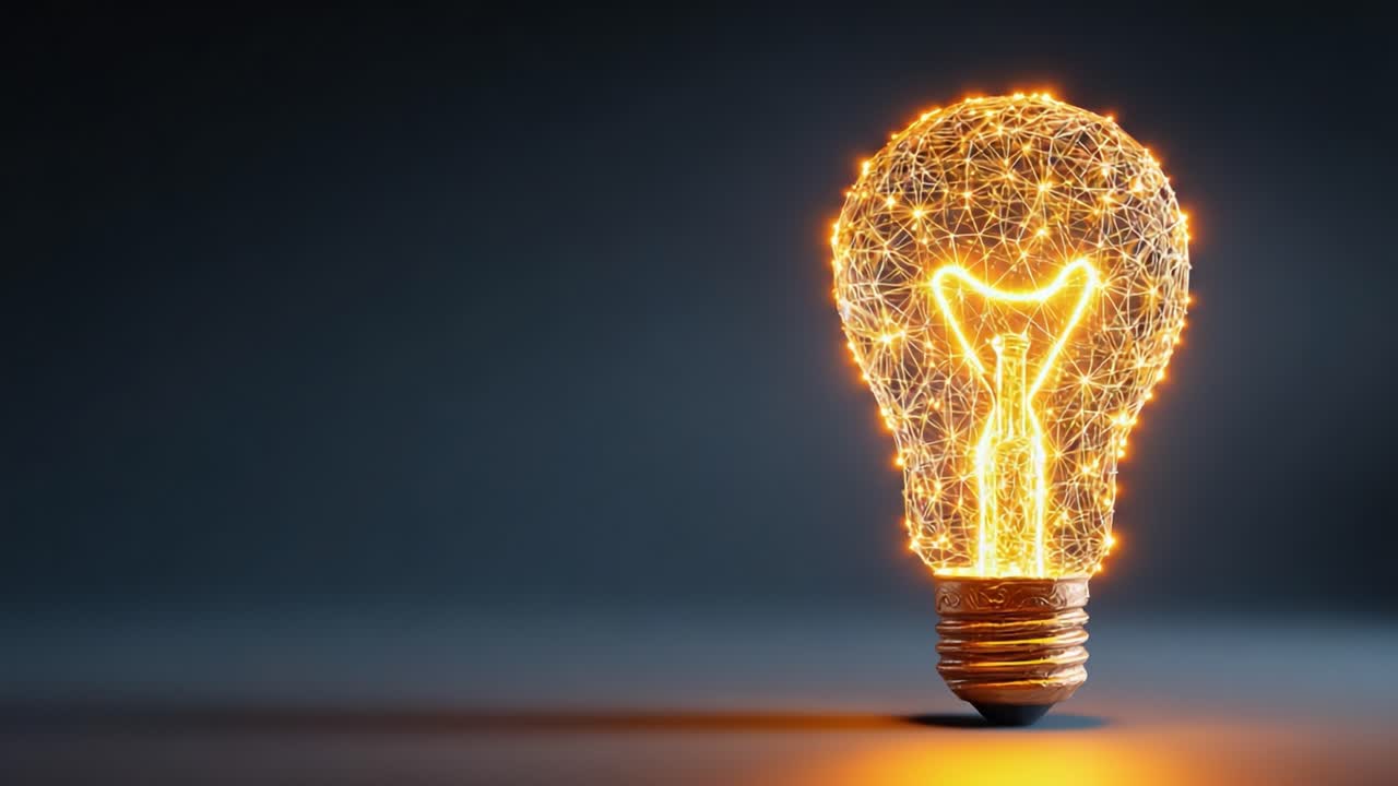 A Beautifully Crafted Light Bulb Illuminates with Artistic Glow, Featuring a Unique Bottle Design at Its Center, Showcasing Creativity and Innovation in Modern Lighting