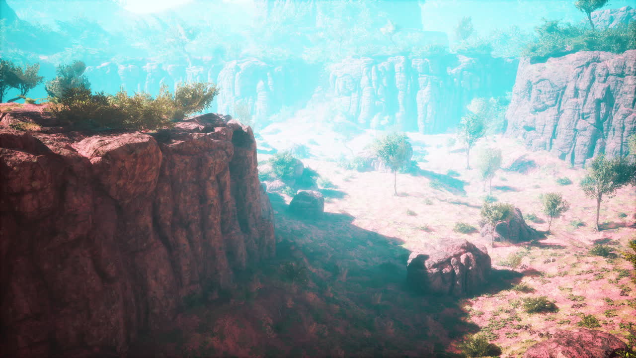 시에라 네바다 레드 록 캐니언 산맥 전망