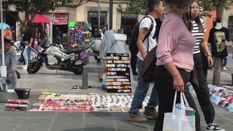 people purchasing goods in historic district of mexico city