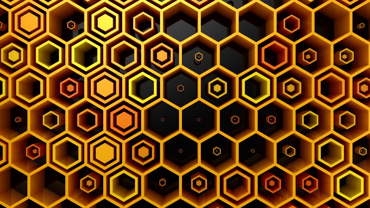 el fondo de los hexágonos