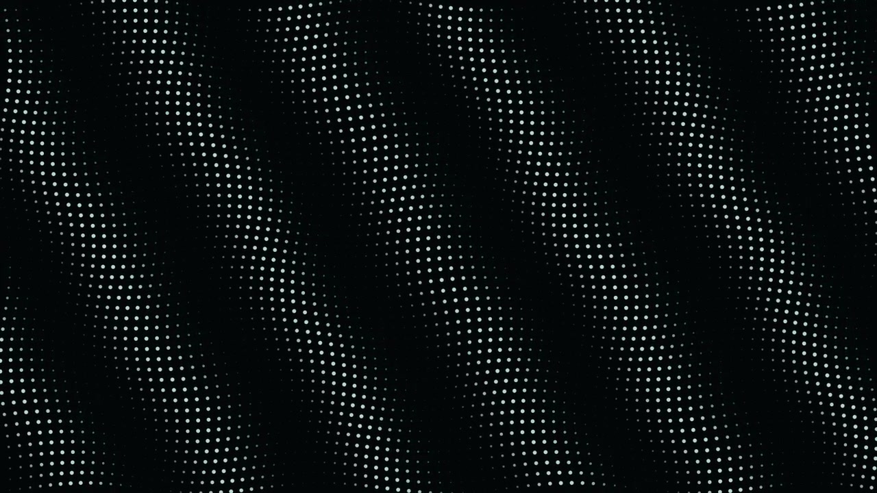 An abstract tech background featuring undulating waves of glowing green halftone dots, ideal for digital, medical, and sci fi designs