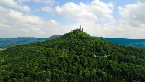 hohenzollern castle, germany. aerial fpv drone flights.