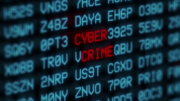 Parole chiave su attacchi informatici e sicurezza informatica. Animazione in loop senza interruzioni sul concetto di tecnologia informatica ed elettronica. Filmato stilizzato su display a cristalli liquidi riguardante la sicurezza dei dati e la protezione informatica
