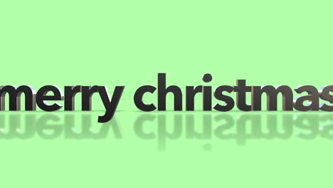 Rolling-Merry-Christmas-text-on-green-gradient