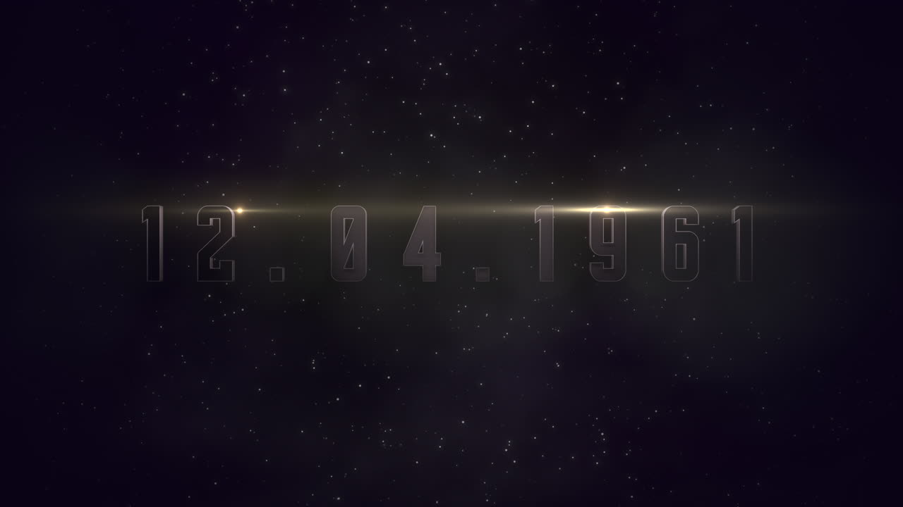 1961년 4월 12일 은하계의 별과 반짝임의 황금빛