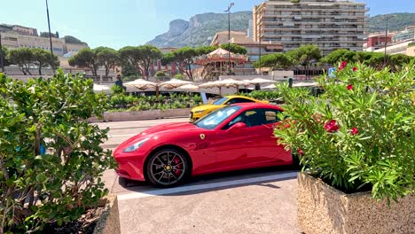 red and yellow sports cars in monte carlo