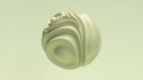 abstract pale green 3d sphere