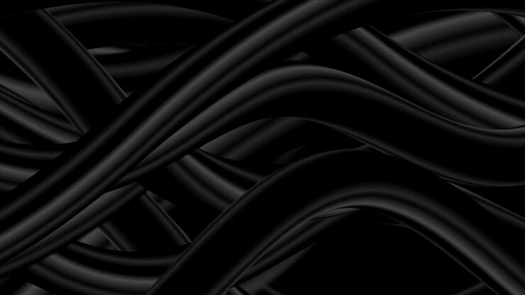 Black abstract smooth liquid waves video animation