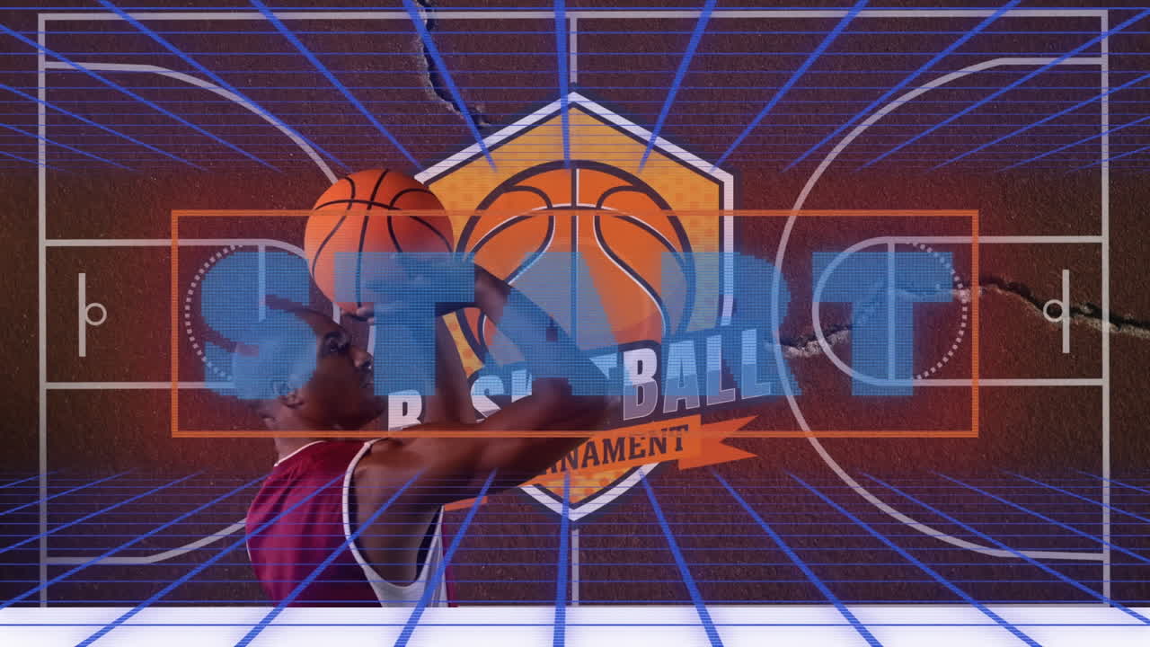 축구 선수 위에 락이 있는 세계 지도의 애니메이션.