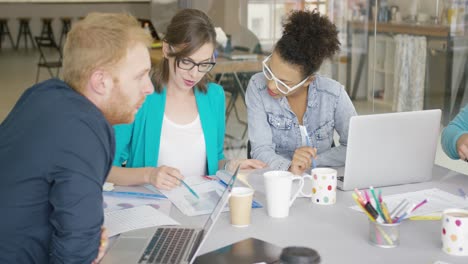 women and men working in team