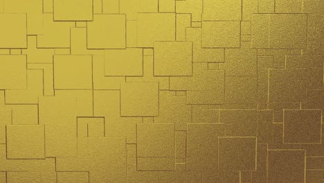 abstracto geométrico fondo dorado azulejos de papel de aluminio textura de bucle sin costura fondo renderizado en 3d