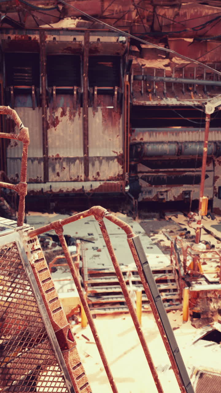 버려진 산업 공장의 폐허를 탐험합니다.