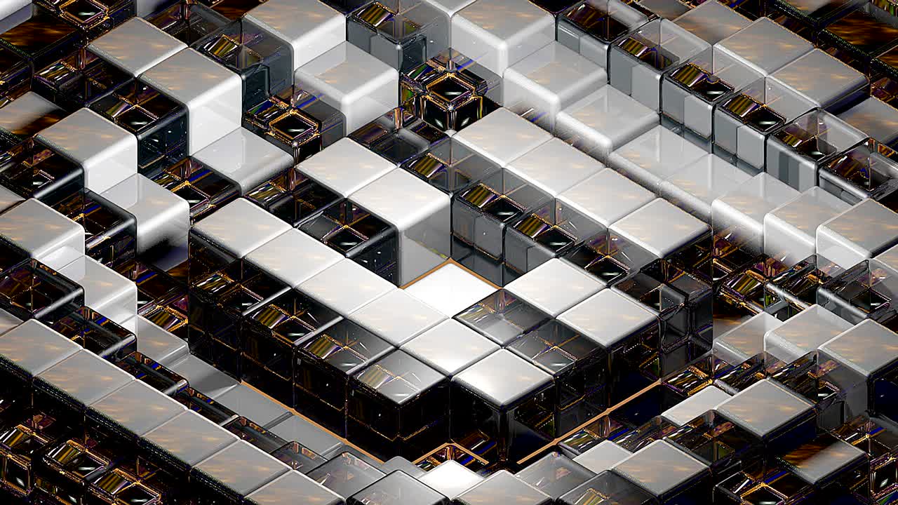 fondo abstracto con cubos realistas