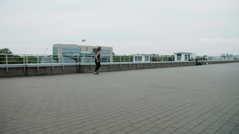 person doing parkour