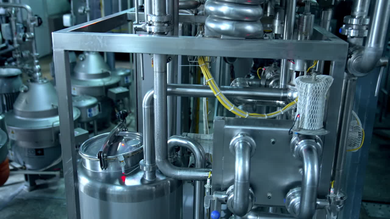 Special pipes for dairy products. Complex shaped pipes for the preparation of dairy products