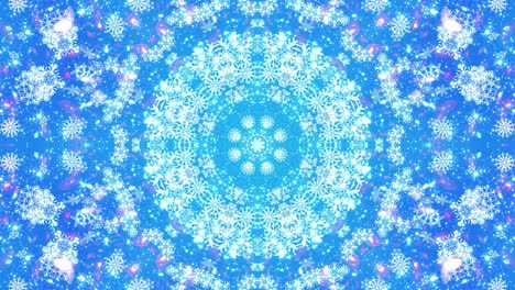 luces azules de navidad nevadas