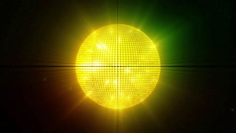 bola de disco amarilla