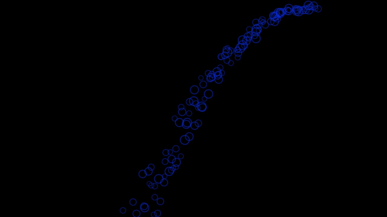 animación de partículas de forma de anillo gráficos de movimiento