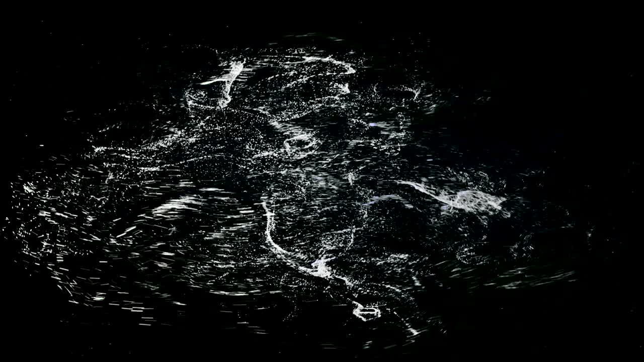 explosión de partículas abstractas