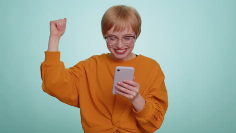 Happy-excited-winner-woman-use-smartphone-say-wow-yes-found-out-great-big-win-good-news-lottery