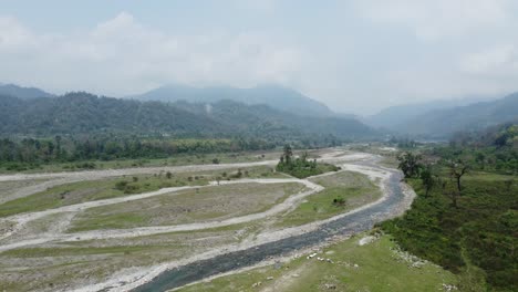 Natürliche-Schönheit-Indiens-Und-Der-Grenze-Oder-Des-Hochlandes-Von-Bhutan