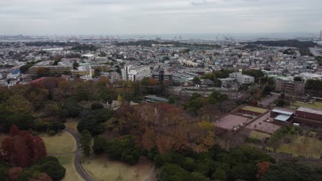 Vista-Aérea-Del-Horizonte-En-Yokohama