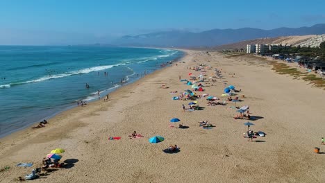 aerial panorama of the beach