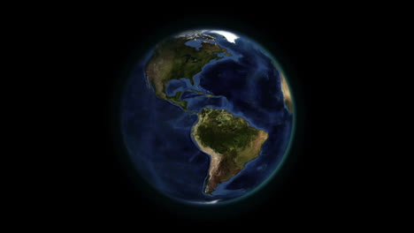 la tierra girando sobre sí misma con la imagen de la tierra cortesía de nasa.org