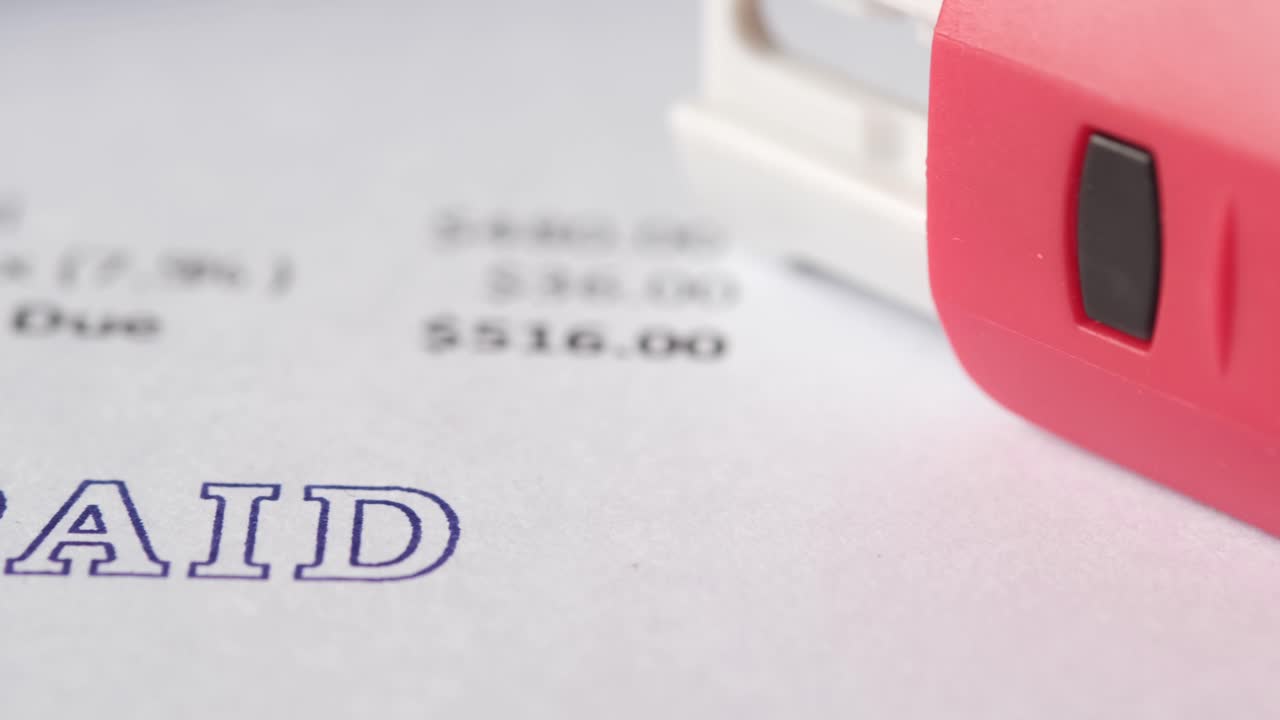 documento de factura pagada