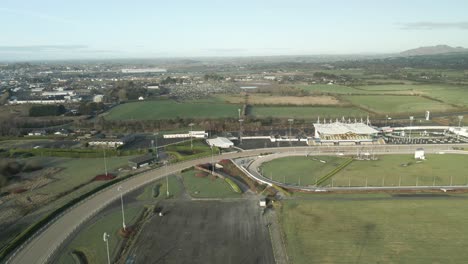 dundalk racecourse stadium on sunny day in county louth, ireland