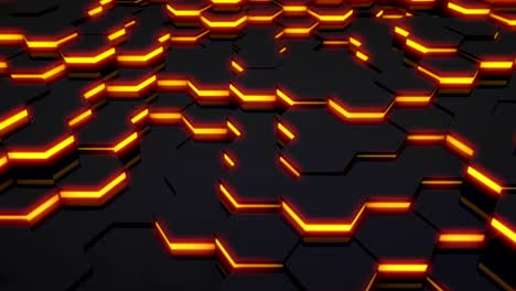 fondo gráfico de movimiento hexagonal de bucle 3d