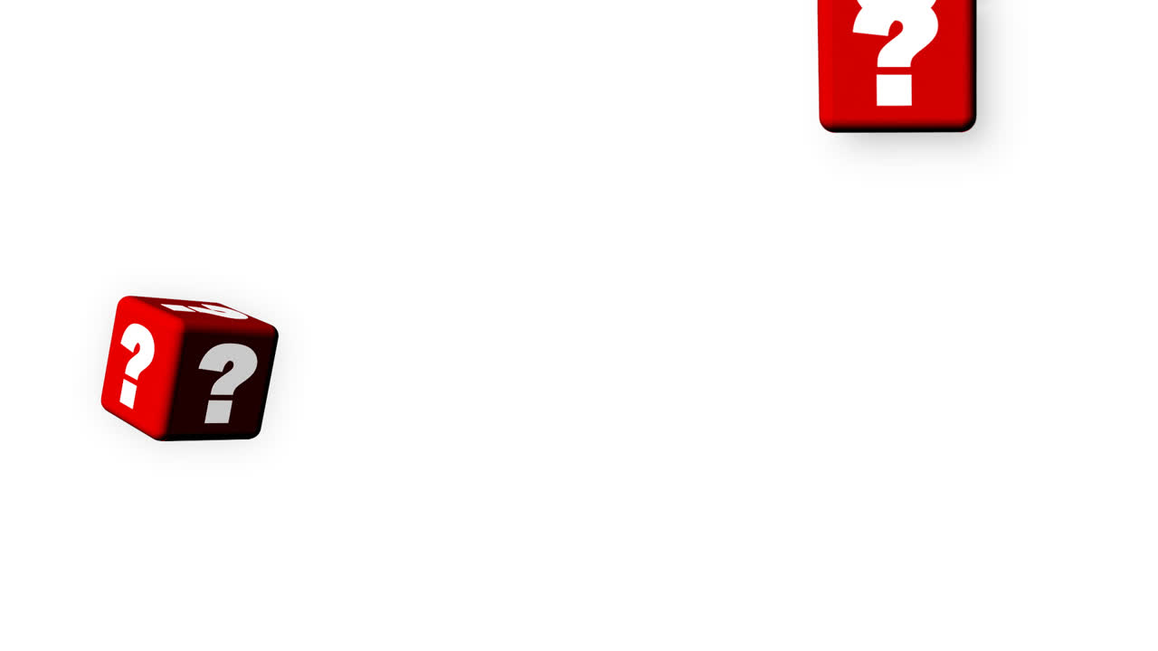 Question mark cubes. Doubt and uncertainty concept